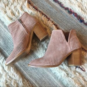 1.State Blush ankle booties